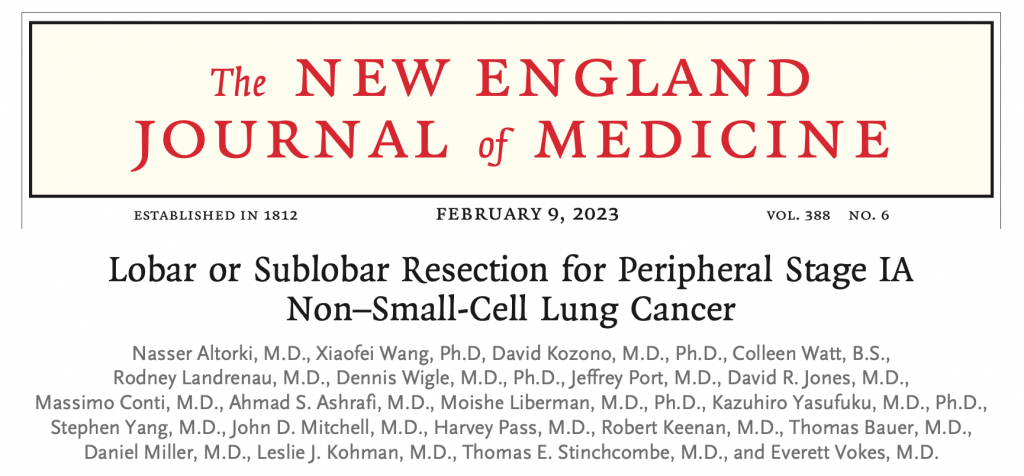 3 publications in the New England Journal of Medicine - Fondation
